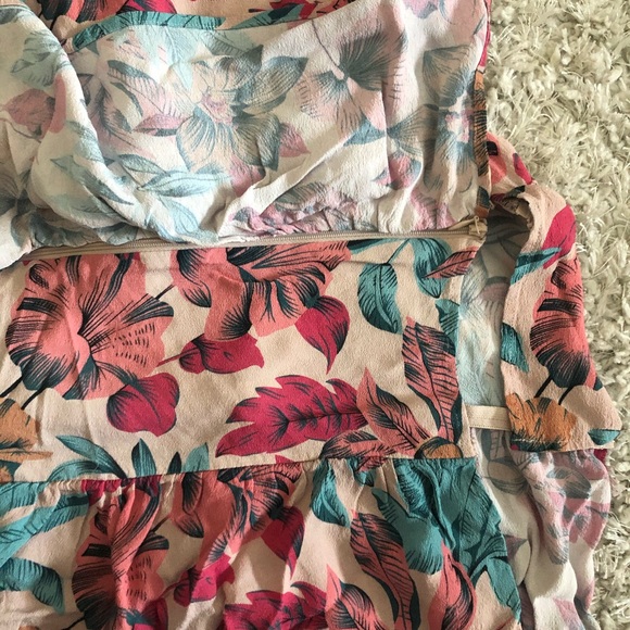 Kindom Skirt Pink Blue Floral Ruffle Size Medium - Picture 4 of 8